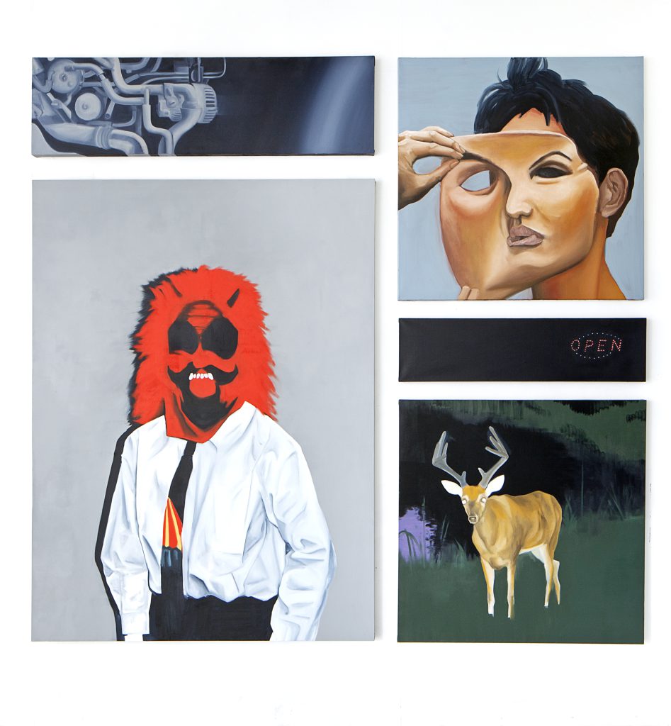 Anamnese-01-2019-Huile-sur-toile-Polyptyque-dim-var