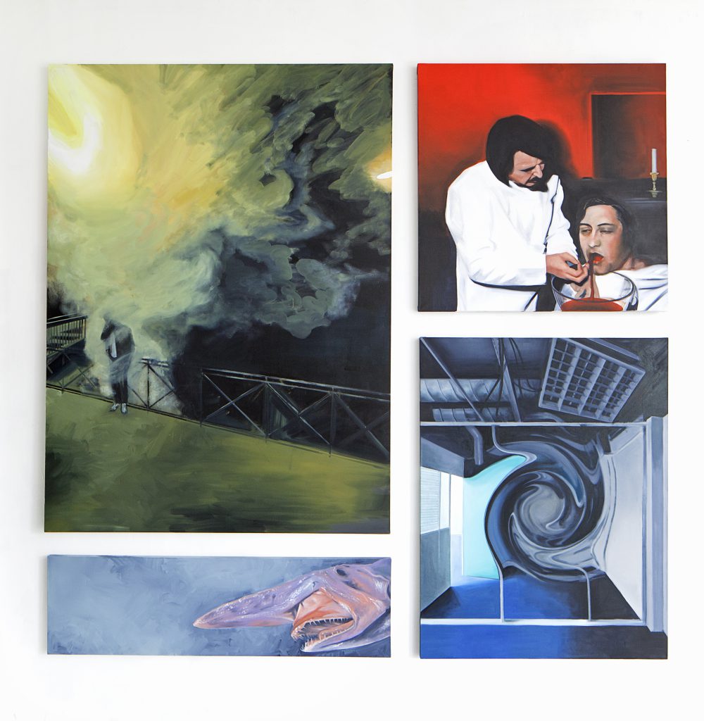 Anamnese-02-2019-Huile-sur-toile-Polyptyque-dim-var